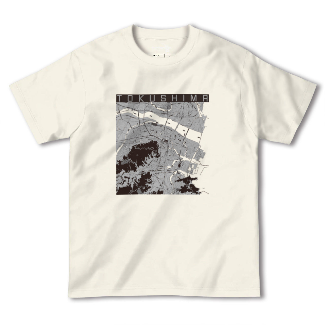 【徳島(徳島県)】地図柄ヘビーウェイトTシャツ