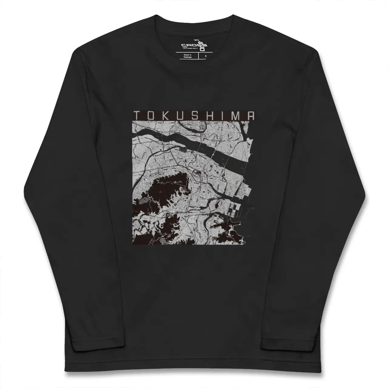 【徳島(徳島県)】地図柄ロングスリーブTシャツ