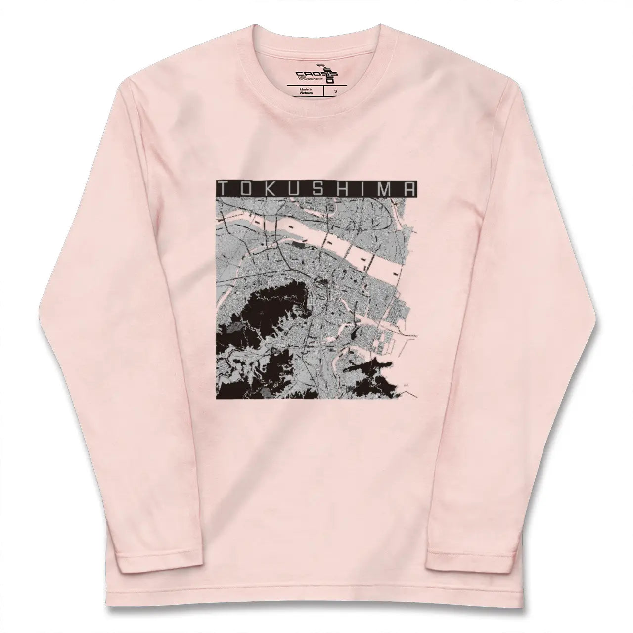 【徳島(徳島県)】地図柄ロングスリーブTシャツ