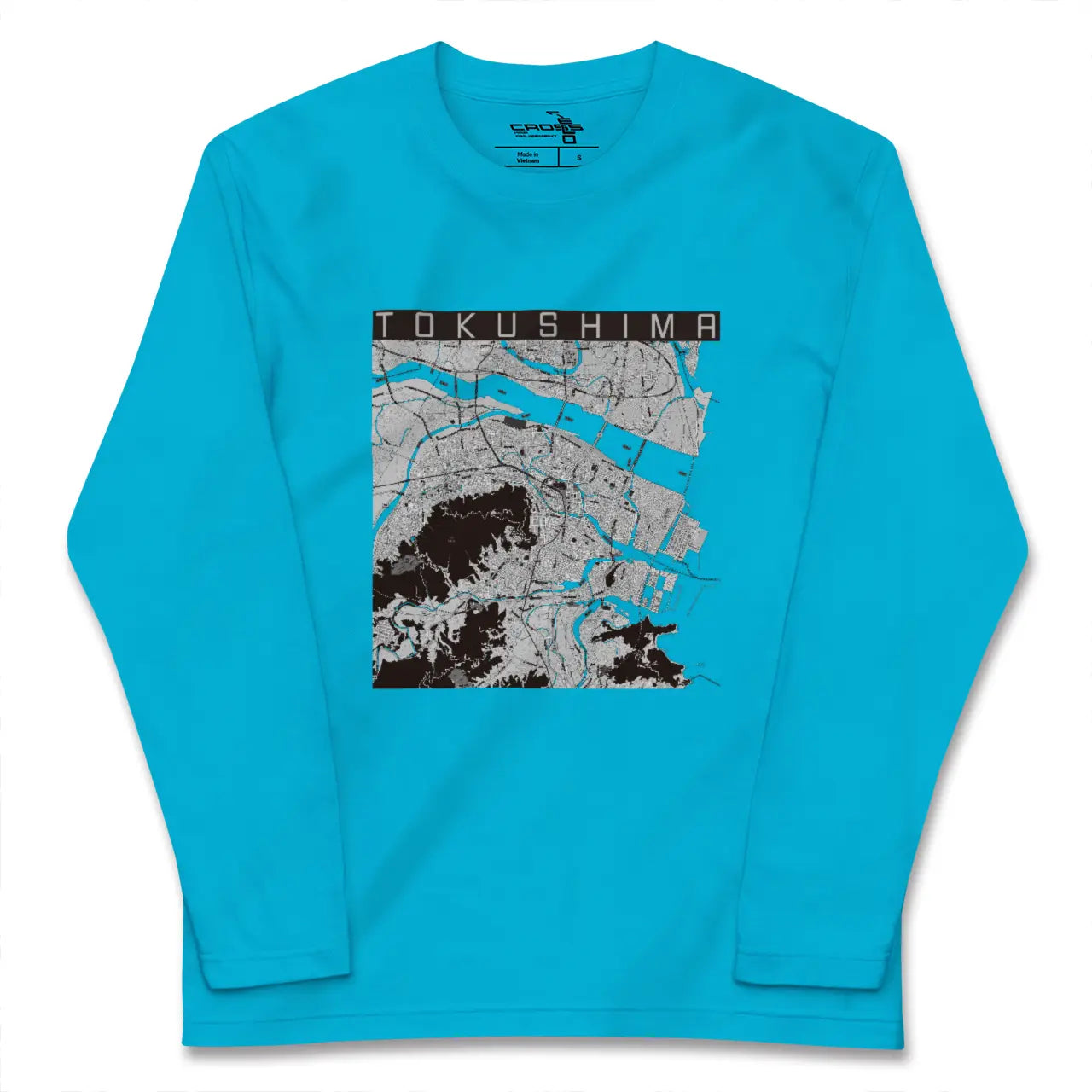 【徳島(徳島県)】地図柄ロングスリーブTシャツ