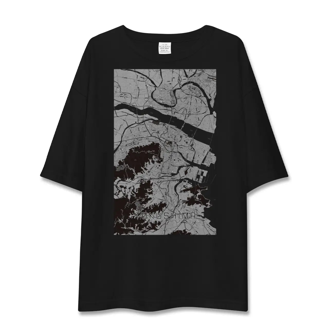 【徳島(徳島県)】地図柄ビッグシルエットTシャツ