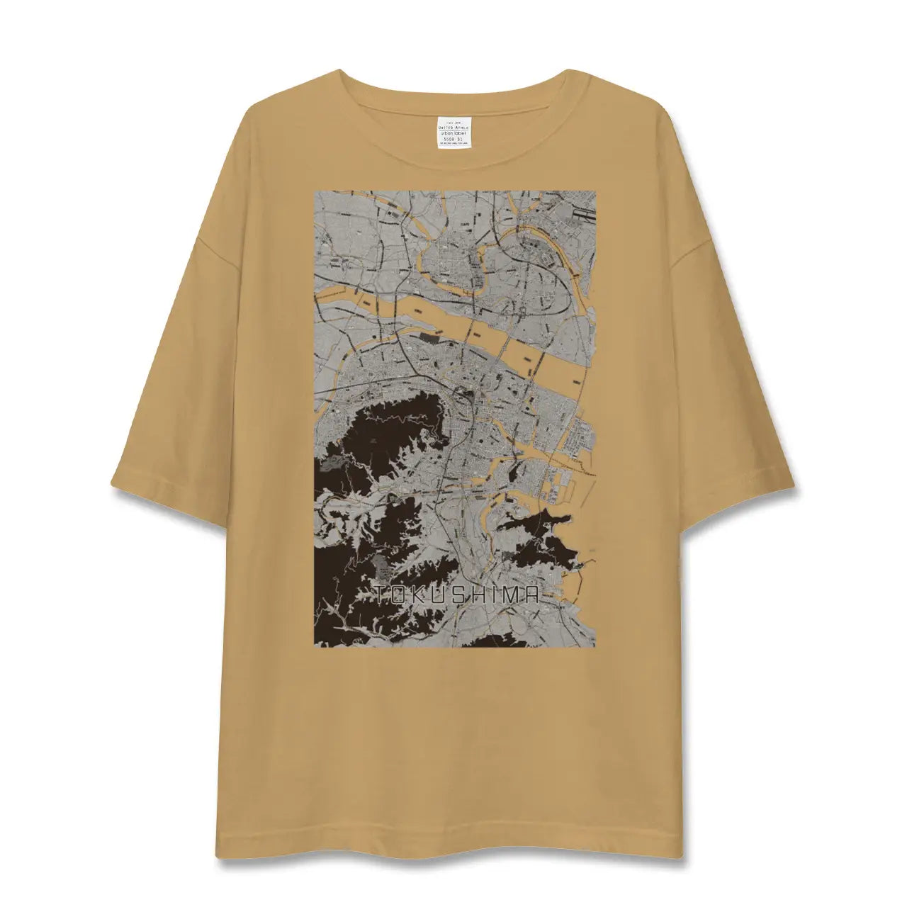 【徳島(徳島県)】地図柄ビッグシルエットTシャツ