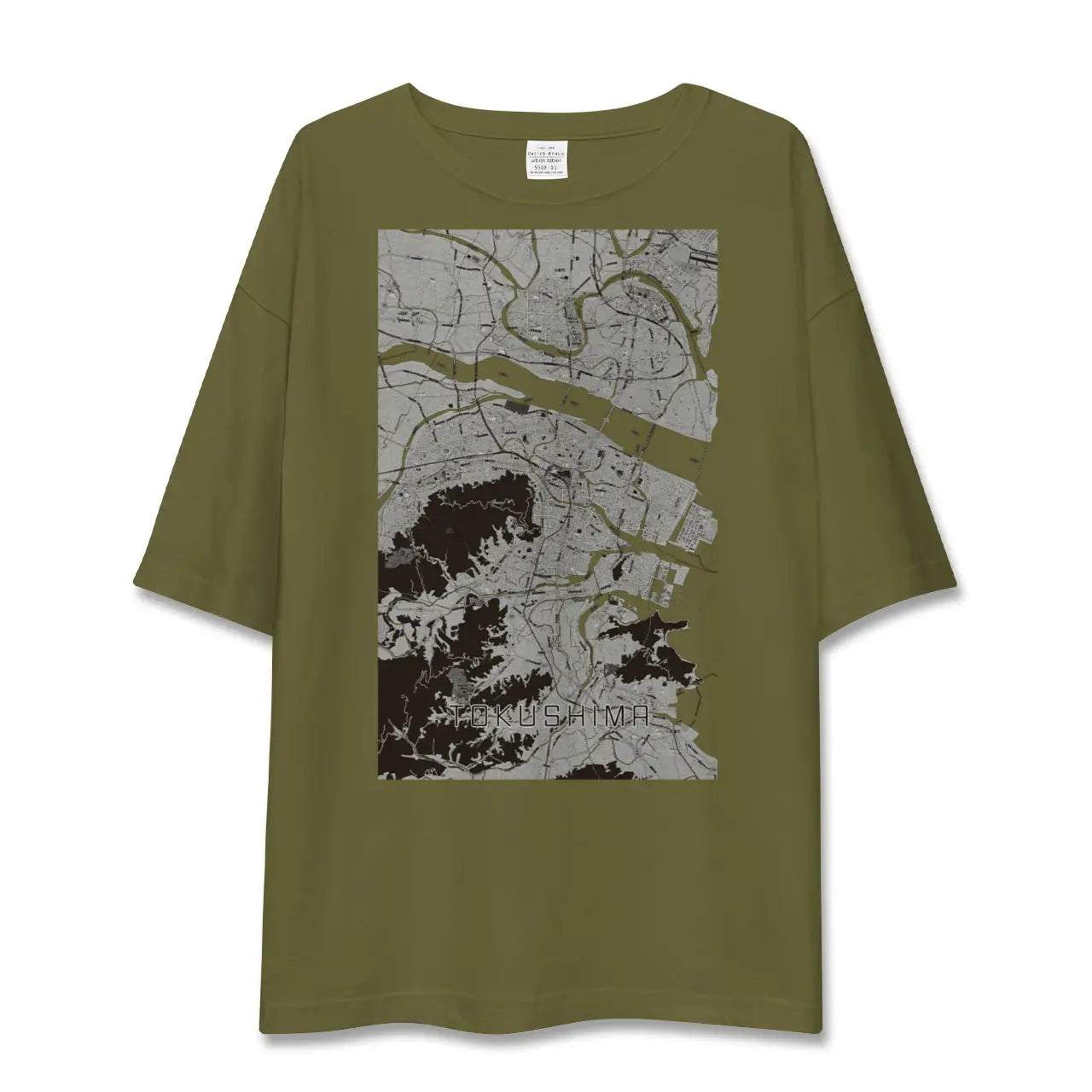 【徳島(徳島県)】地図柄ビッグシルエットTシャツ