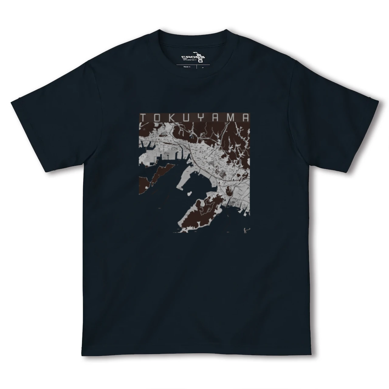 【徳山(山口県)】地図柄ヘビーウェイトTシャツ
