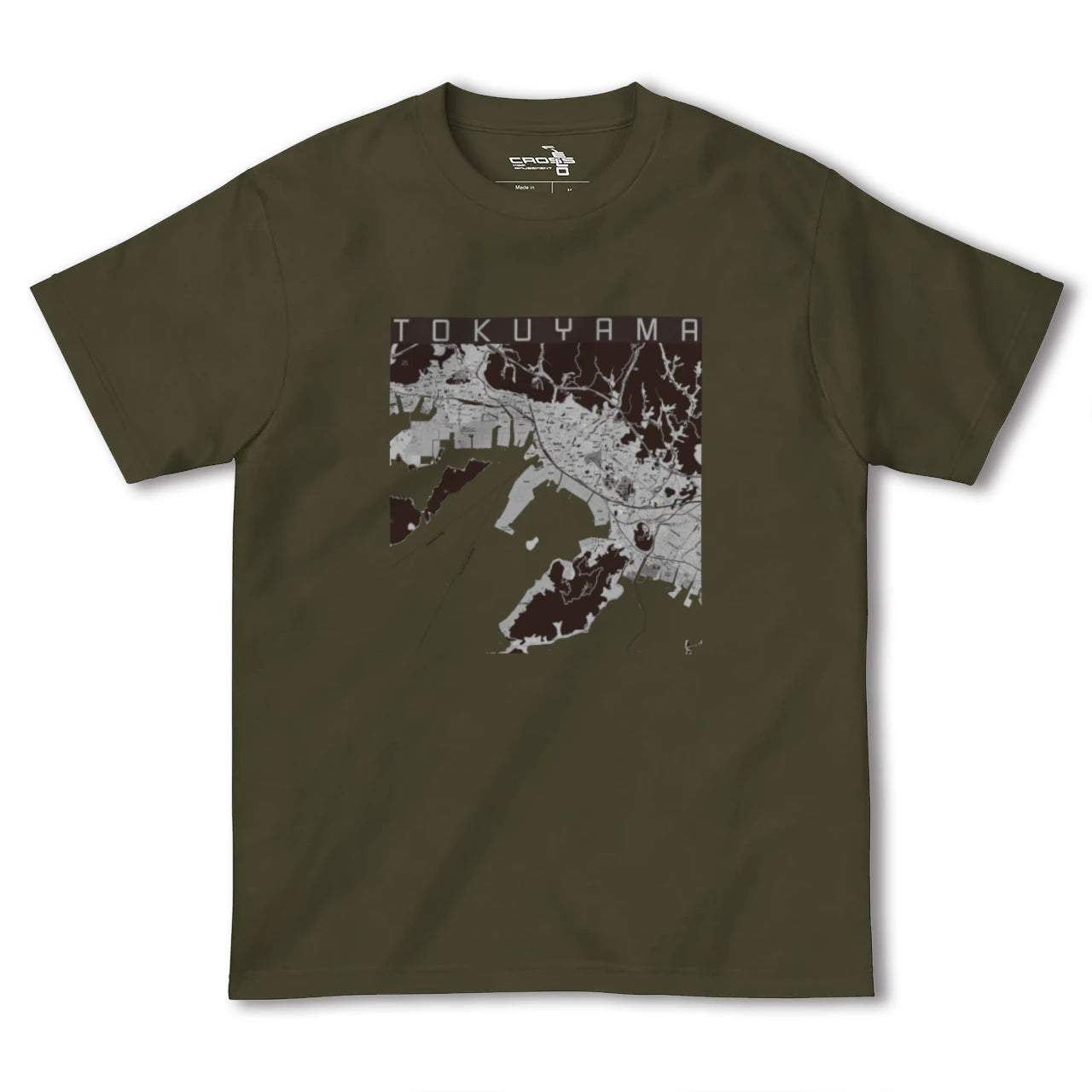 【徳山(山口県)】地図柄ヘビーウェイトTシャツ