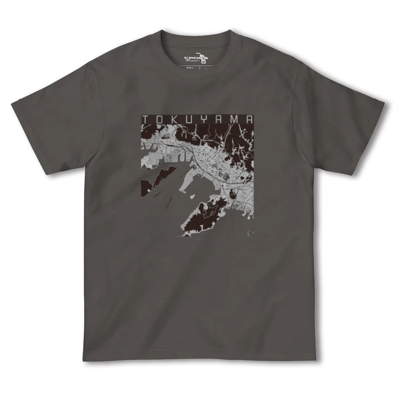 【徳山(山口県)】地図柄ヘビーウェイトTシャツ