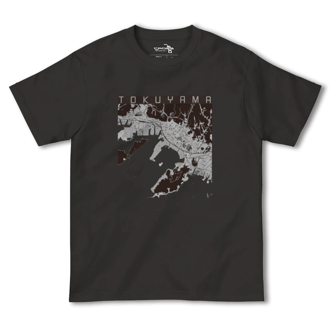 【徳山(山口県)】地図柄ヘビーウェイトTシャツ