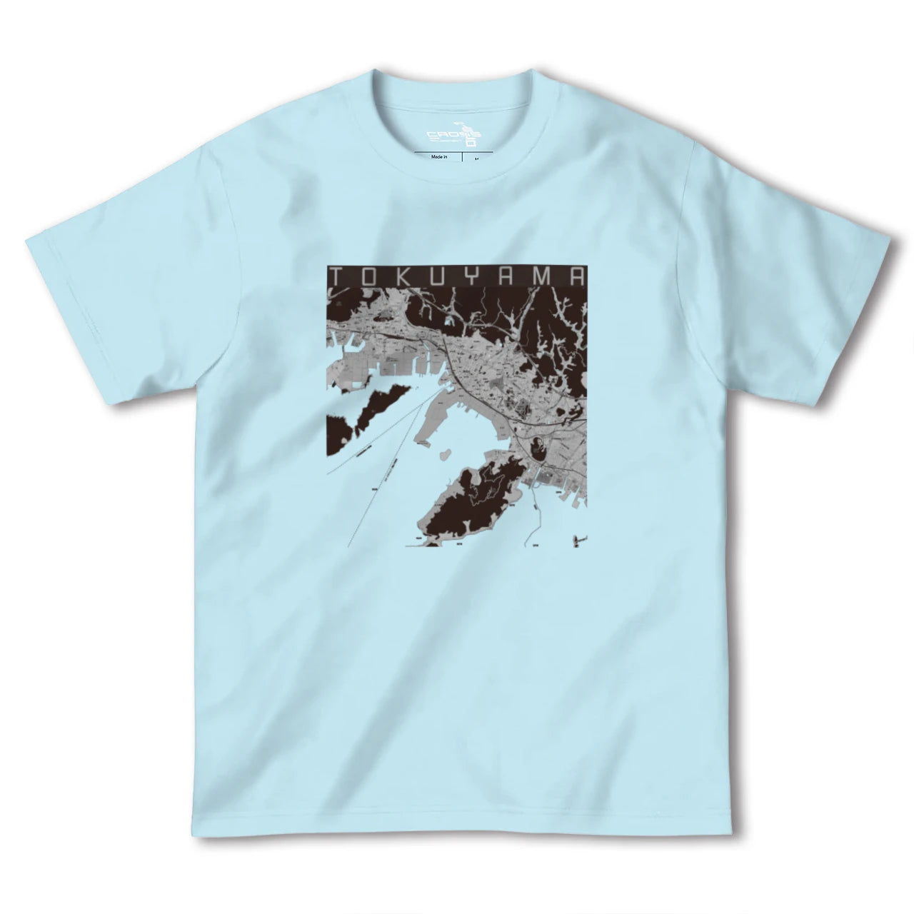 【徳山(山口県)】地図柄ヘビーウェイトTシャツ
