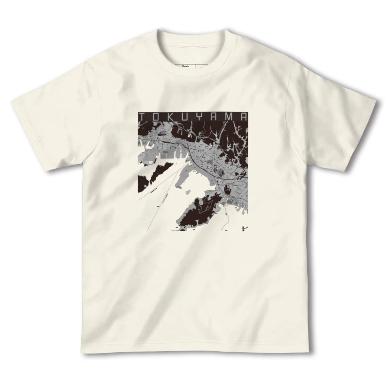 【徳山(山口県)】地図柄ヘビーウェイトTシャツ