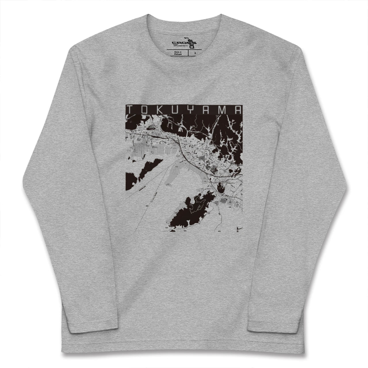 【徳山(山口県)】地図柄ロングスリーブTシャツ