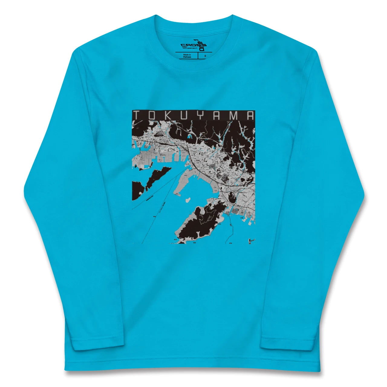 【徳山(山口県)】地図柄ロングスリーブTシャツ