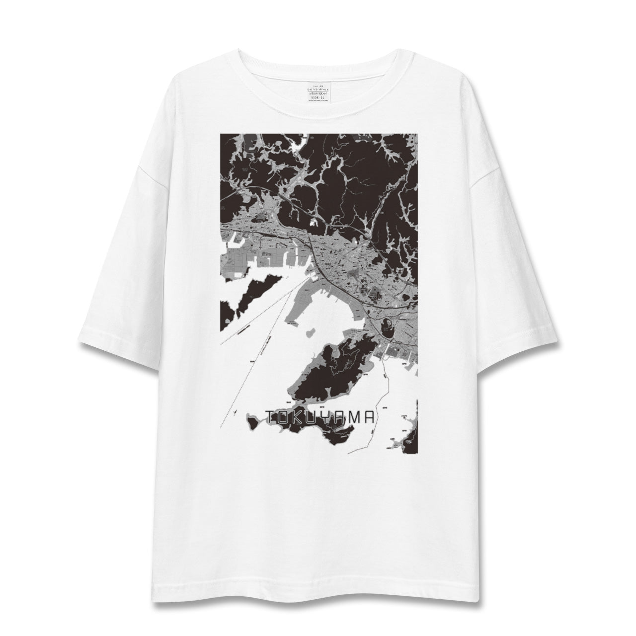 【徳山(山口県)】地図柄ビッグシルエットTシャツ