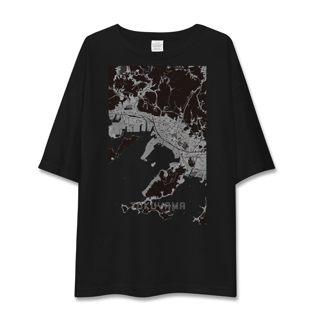 【徳山(山口県)】地図柄ビッグシルエットTシャツ