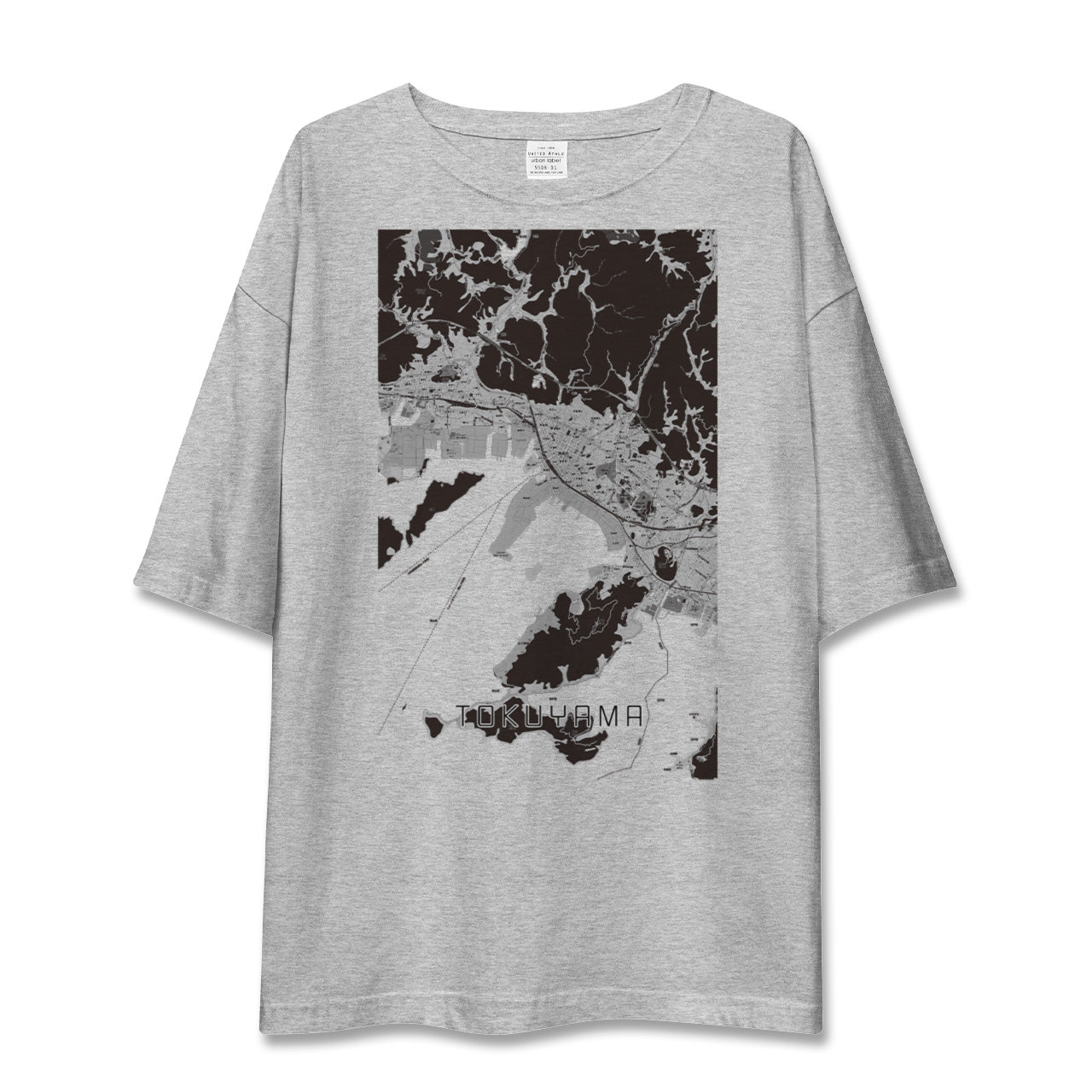 【徳山(山口県)】地図柄ビッグシルエットTシャツ