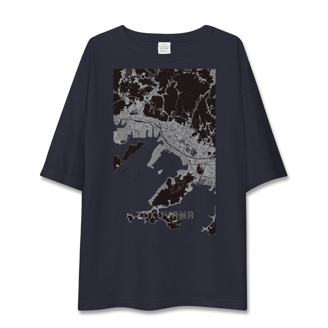 【徳山(山口県)】地図柄ビッグシルエットTシャツ