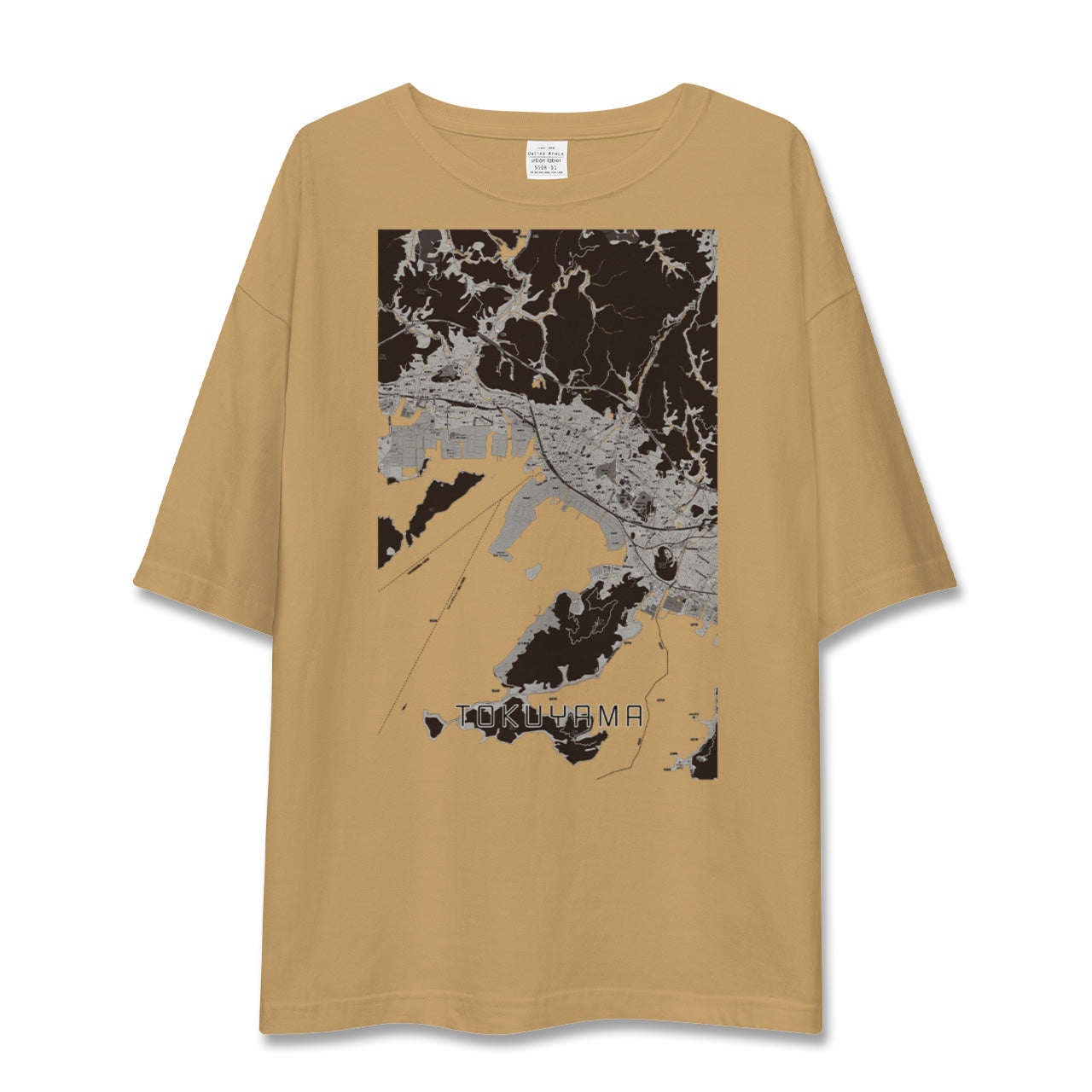 【徳山(山口県)】地図柄ビッグシルエットTシャツ