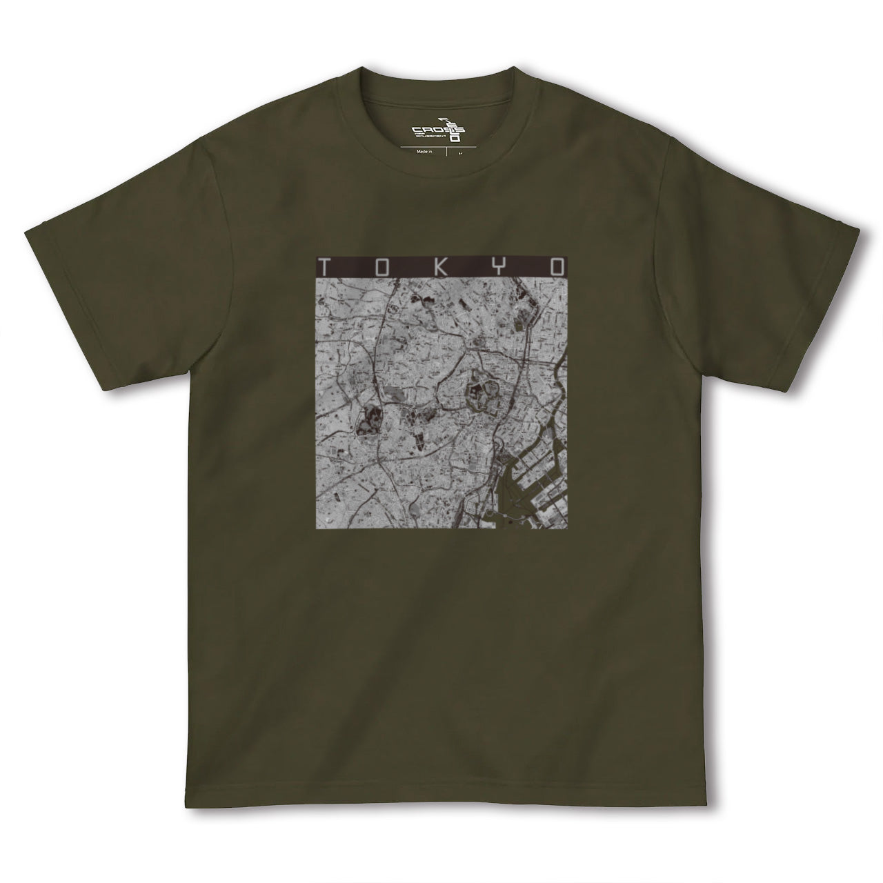 【東京2(東京都)】地図柄ヘビーウェイトTシャツ