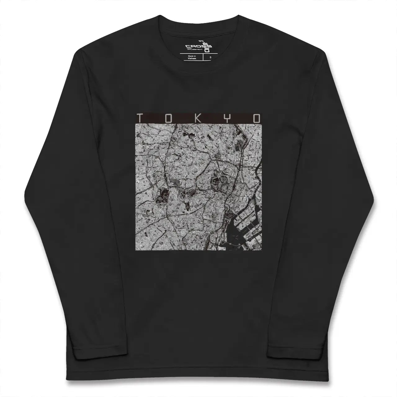 【東京2(東京都)】地図柄ロングスリーブTシャツ