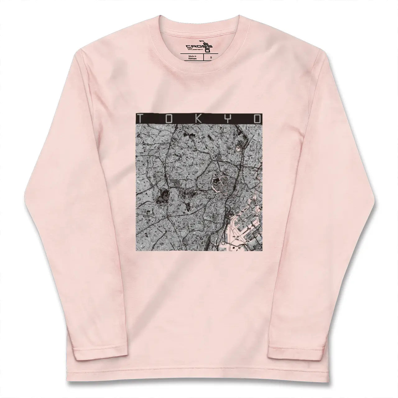 【東京2(東京都)】地図柄ロングスリーブTシャツ