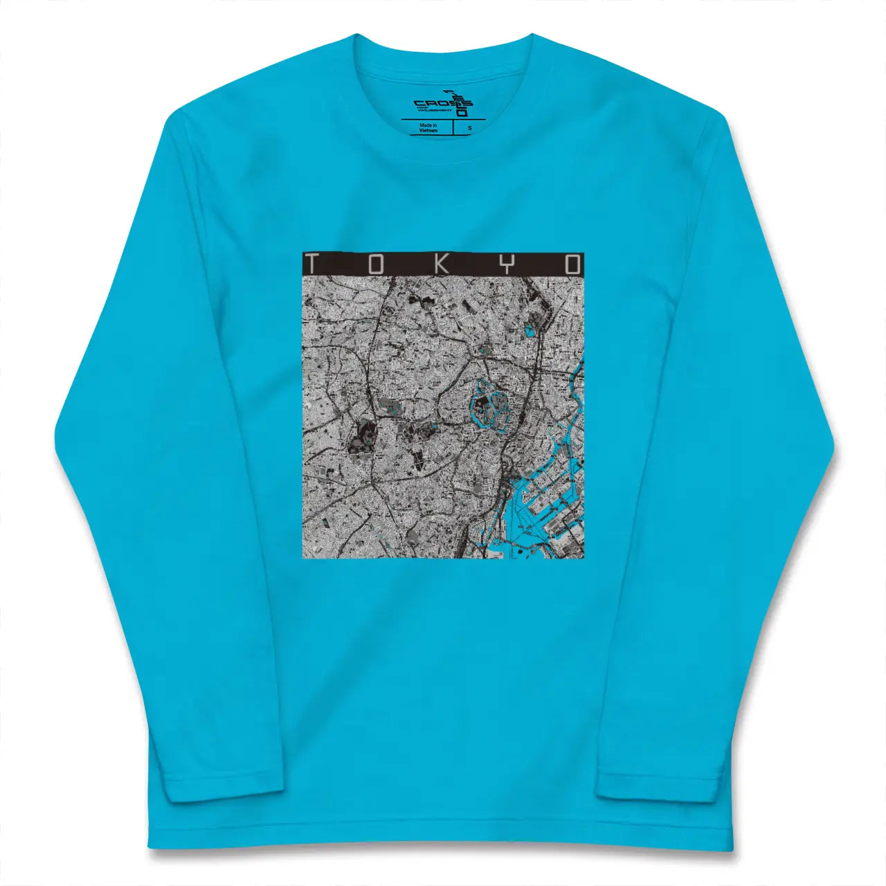 【東京2(東京都)】地図柄ロングスリーブTシャツ