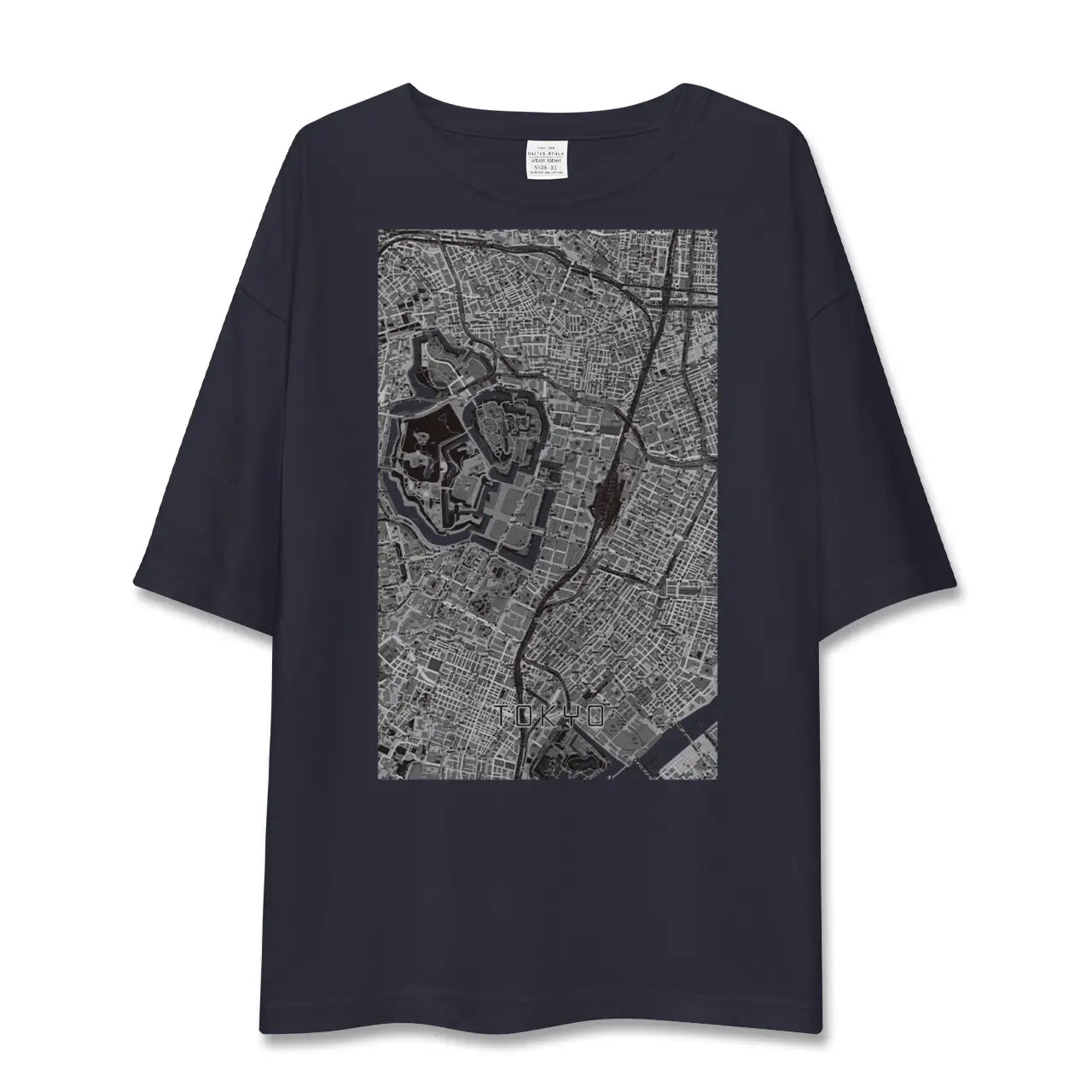 【東京(東京都)】地図柄ビッグシルエットTシャツ