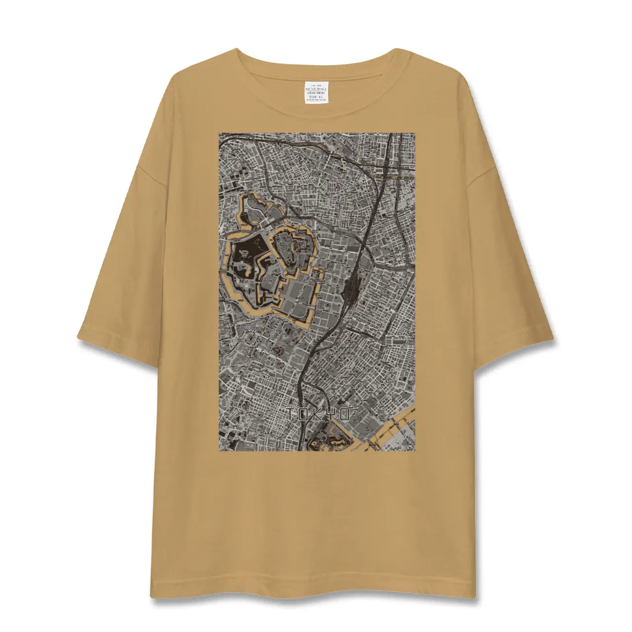【東京(東京都)】地図柄ビッグシルエットTシャツ