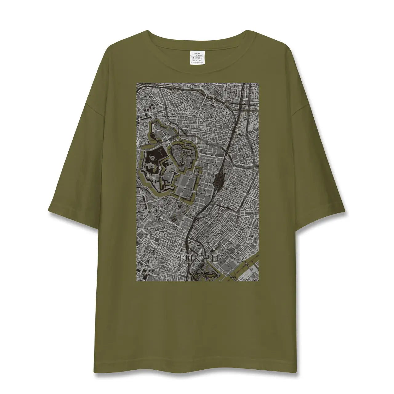 【東京(東京都)】地図柄ビッグシルエットTシャツ
