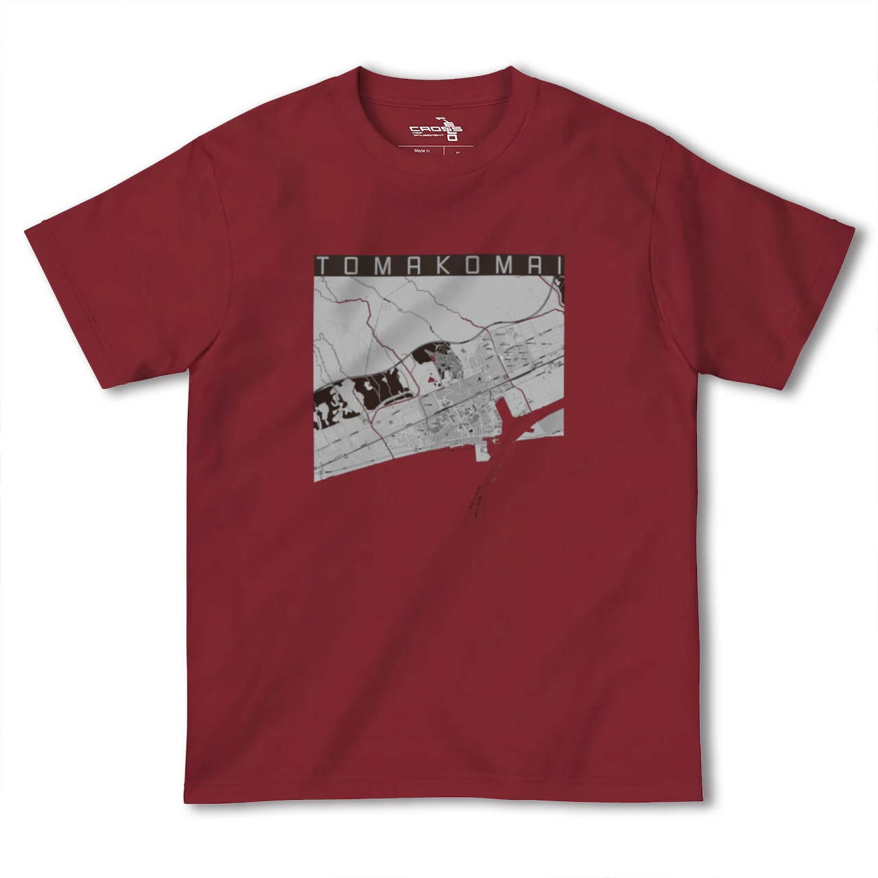 【苫小牧(北海道)】地図柄ヘビーウェイトTシャツ