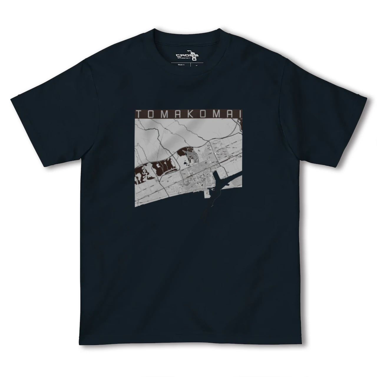【苫小牧(北海道)】地図柄ヘビーウェイトTシャツ