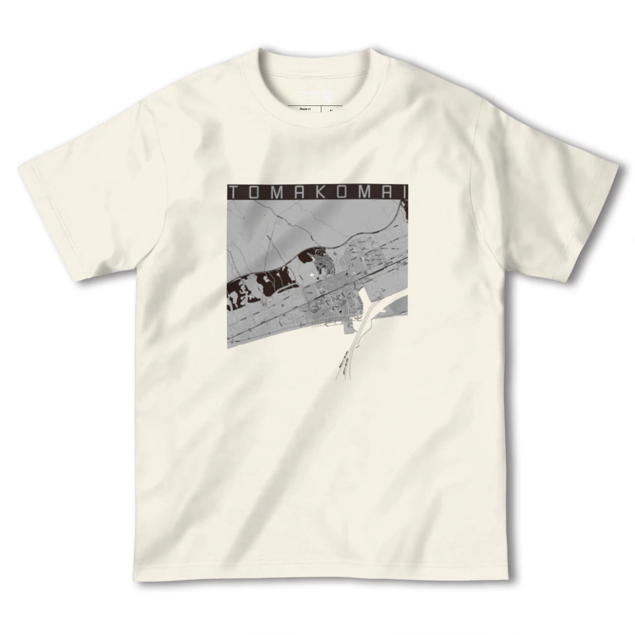 【苫小牧(北海道)】地図柄ヘビーウェイトTシャツ