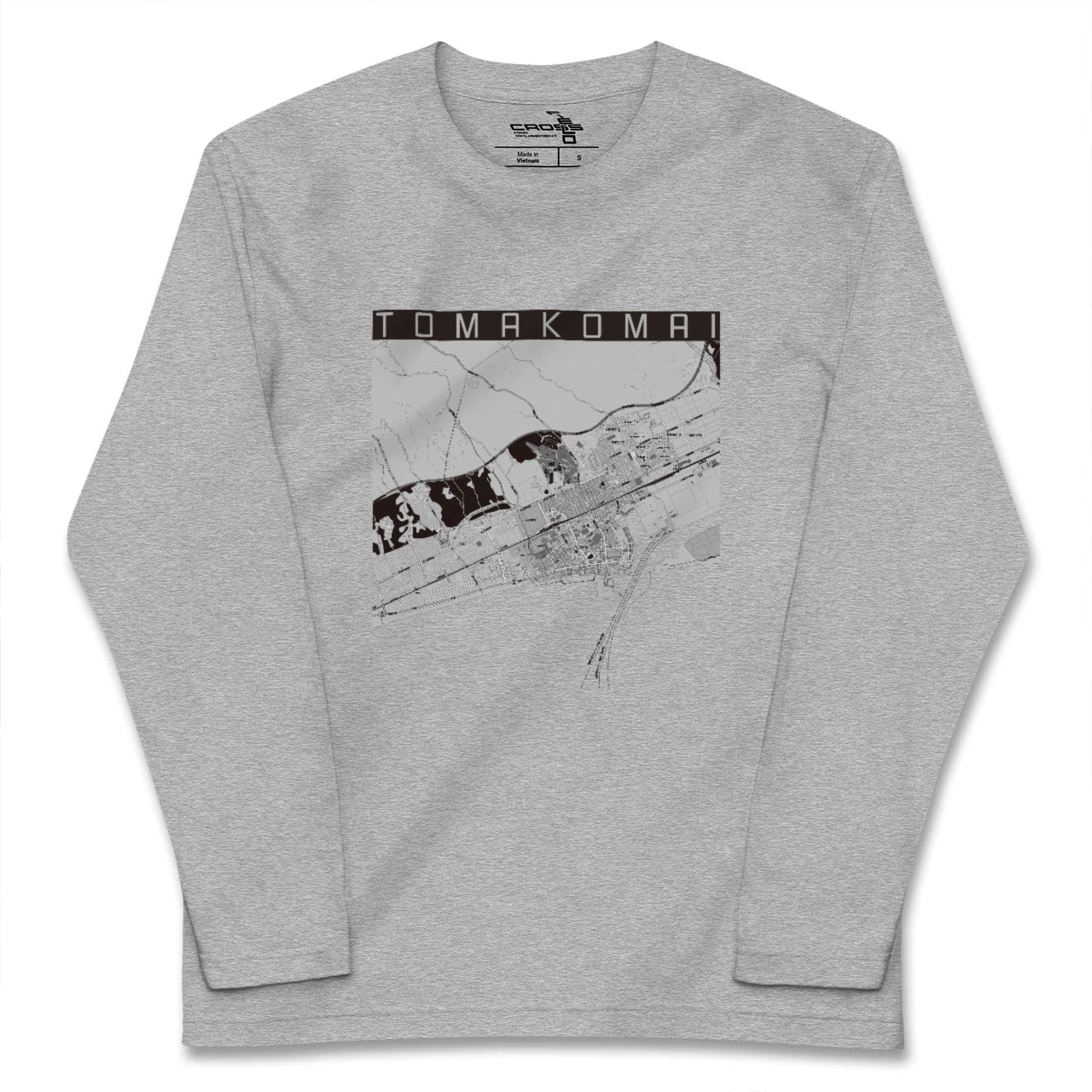 【苫小牧(北海道)】地図柄ロングスリーブTシャツ