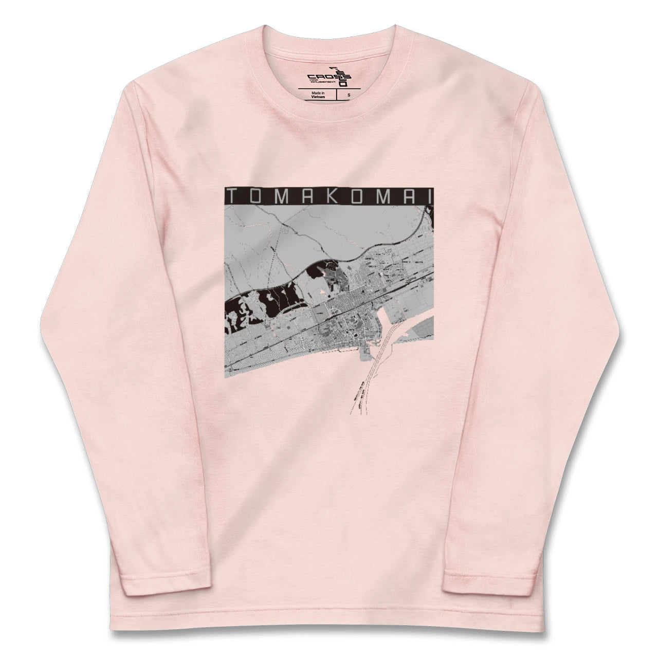 【苫小牧(北海道)】地図柄ロングスリーブTシャツ