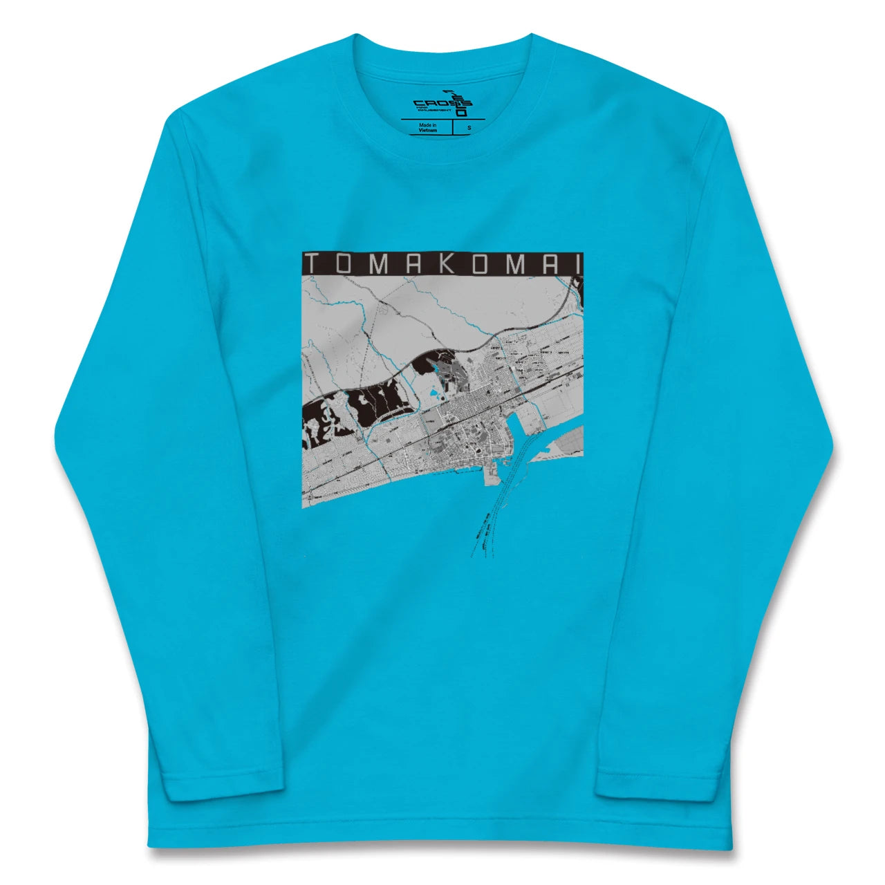 【苫小牧(北海道)】地図柄ロングスリーブTシャツ