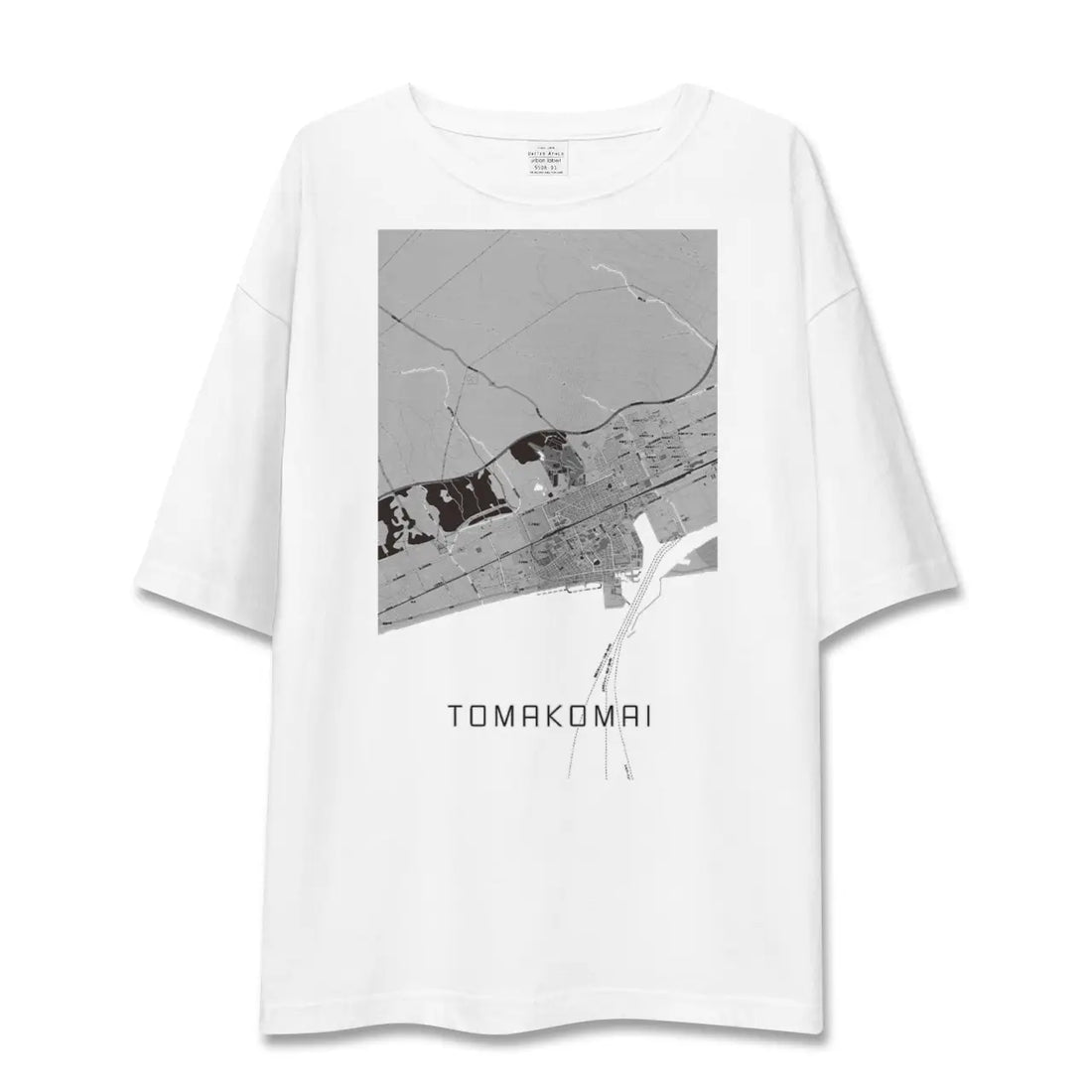 【苫小牧(北海道)】地図柄ビッグシルエットTシャツ