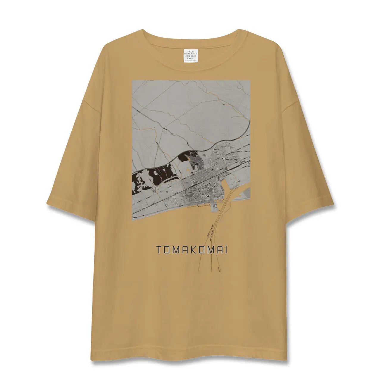 【苫小牧(北海道)】地図柄ビッグシルエットTシャツ