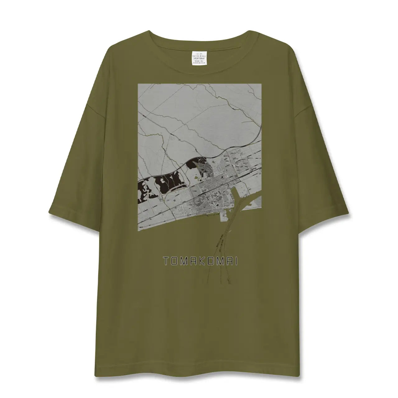 【苫小牧(北海道)】地図柄ビッグシルエットTシャツ