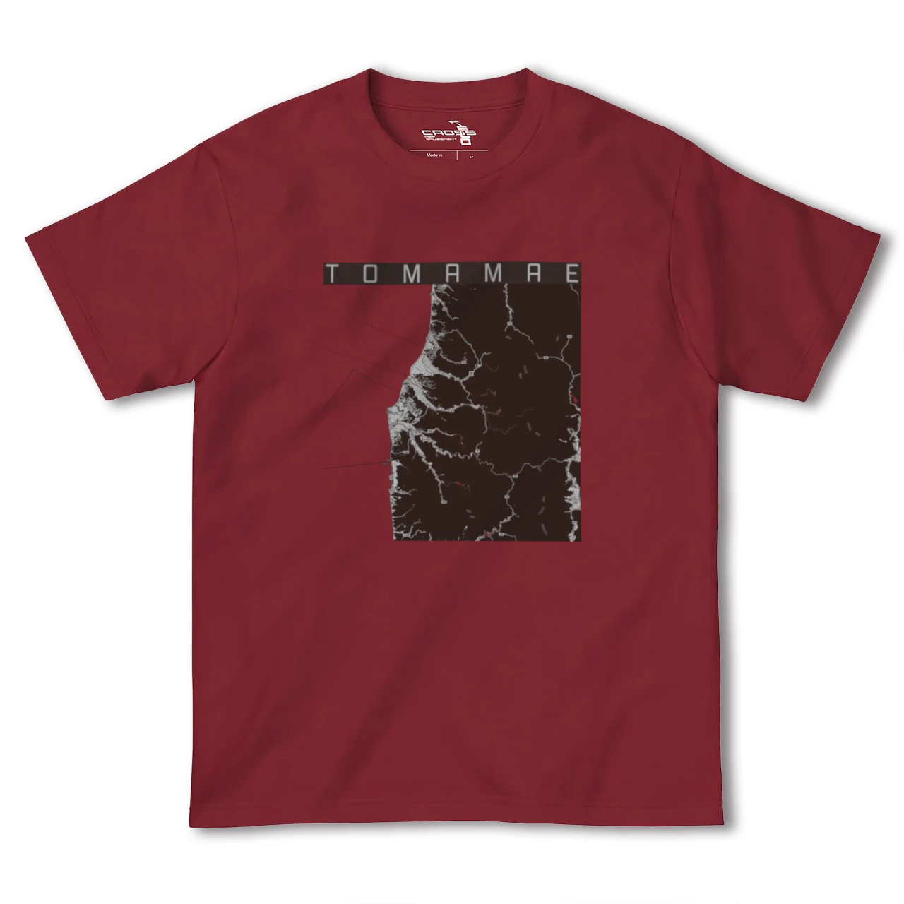 【苫前(北海道)】地図柄ヘビーウェイトTシャツ