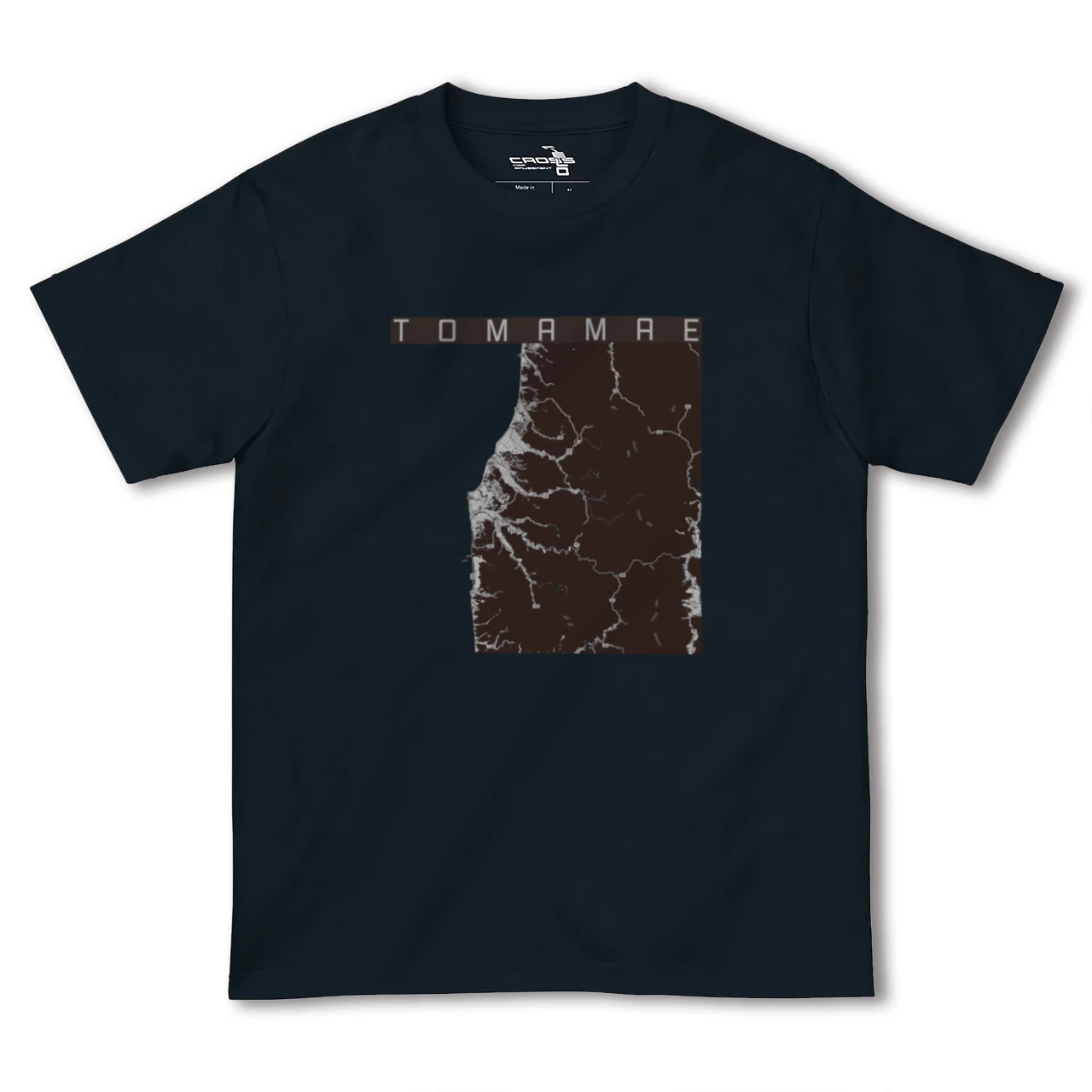 【苫前(北海道)】地図柄ヘビーウェイトTシャツ
