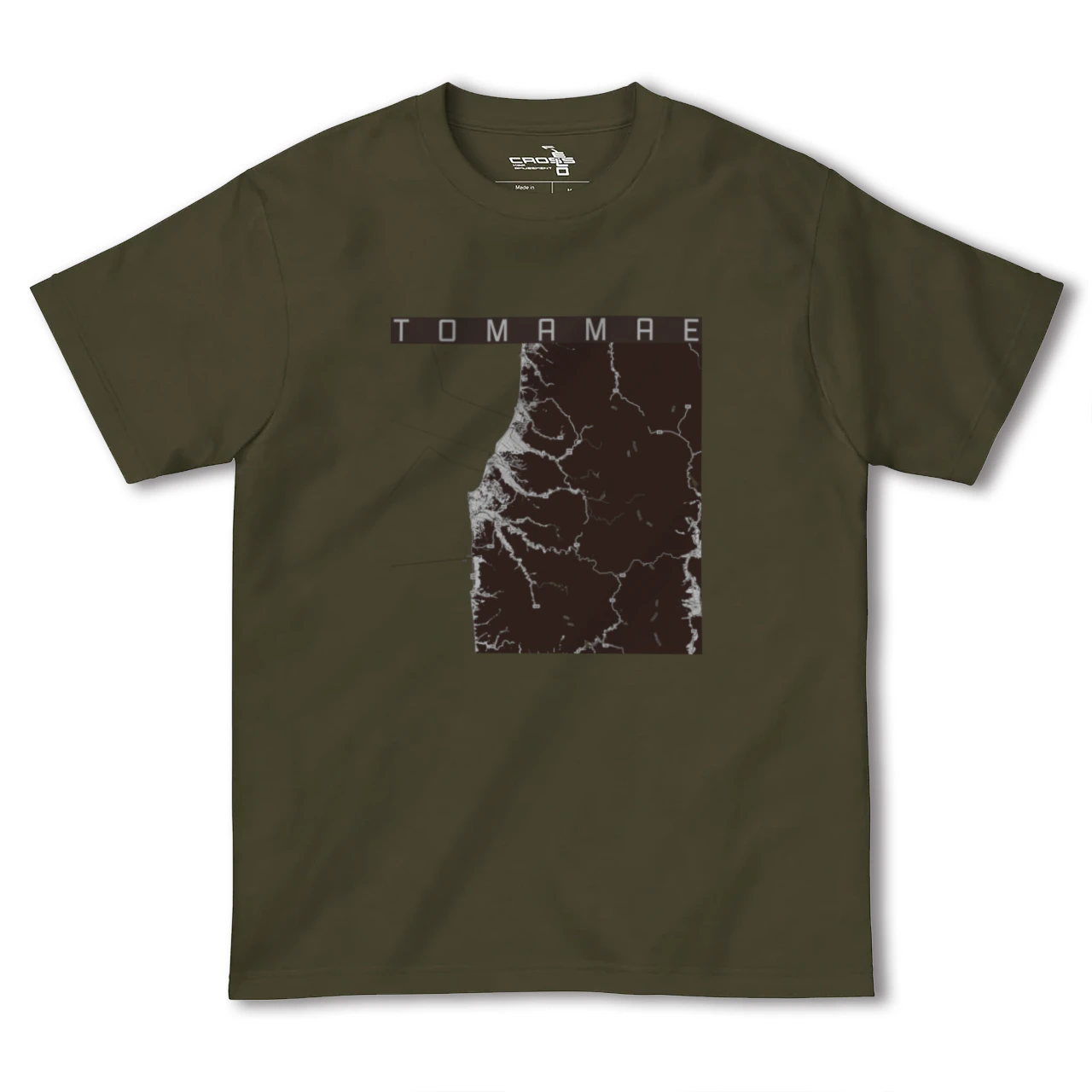 【苫前(北海道)】地図柄ヘビーウェイトTシャツ