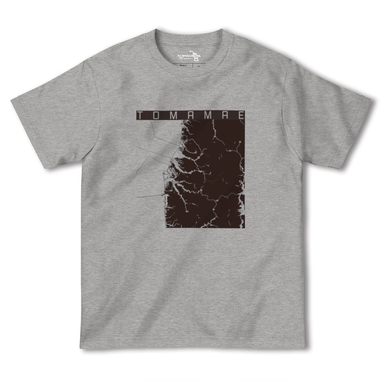 【苫前(北海道)】地図柄ヘビーウェイトTシャツ