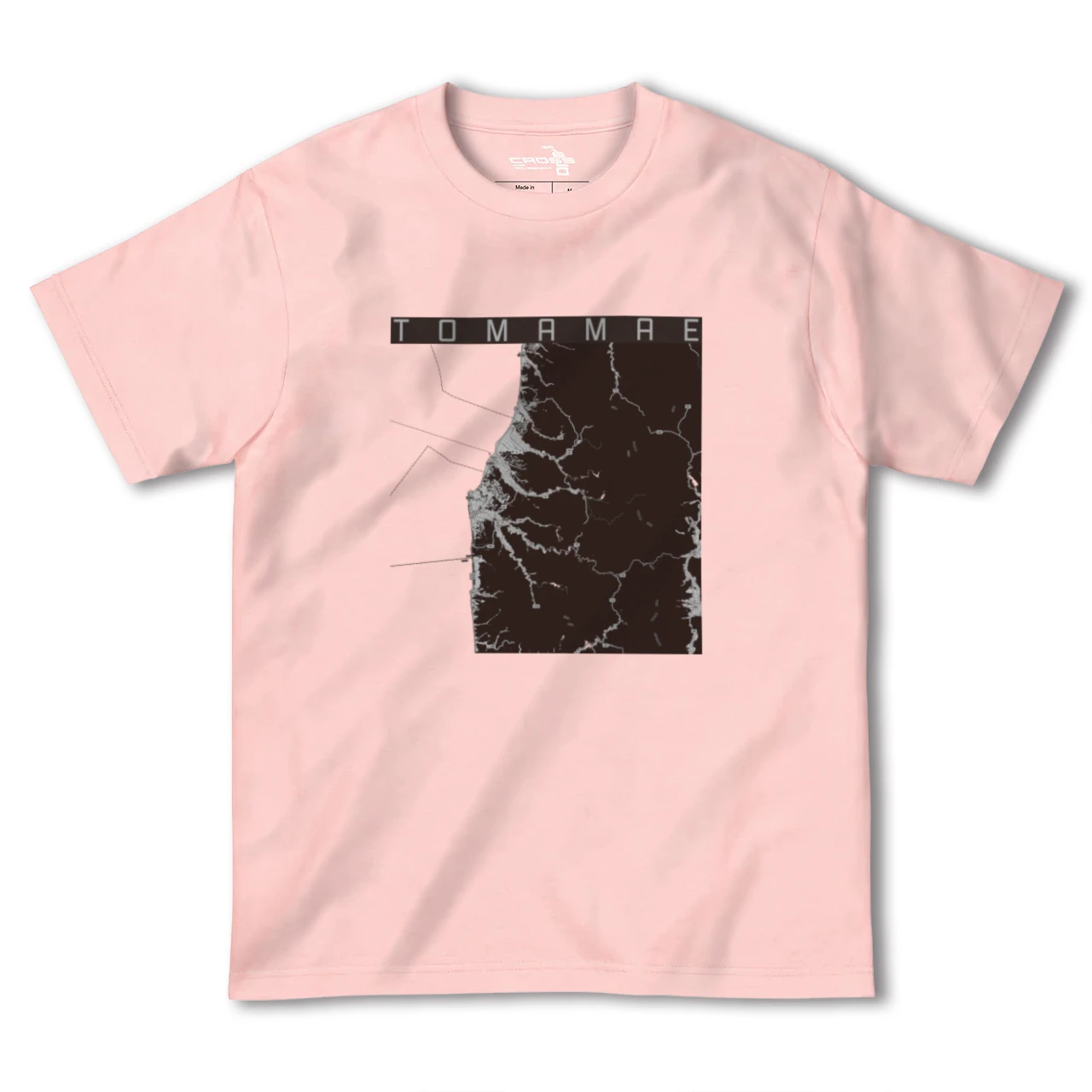 【苫前(北海道)】地図柄ヘビーウェイトTシャツ