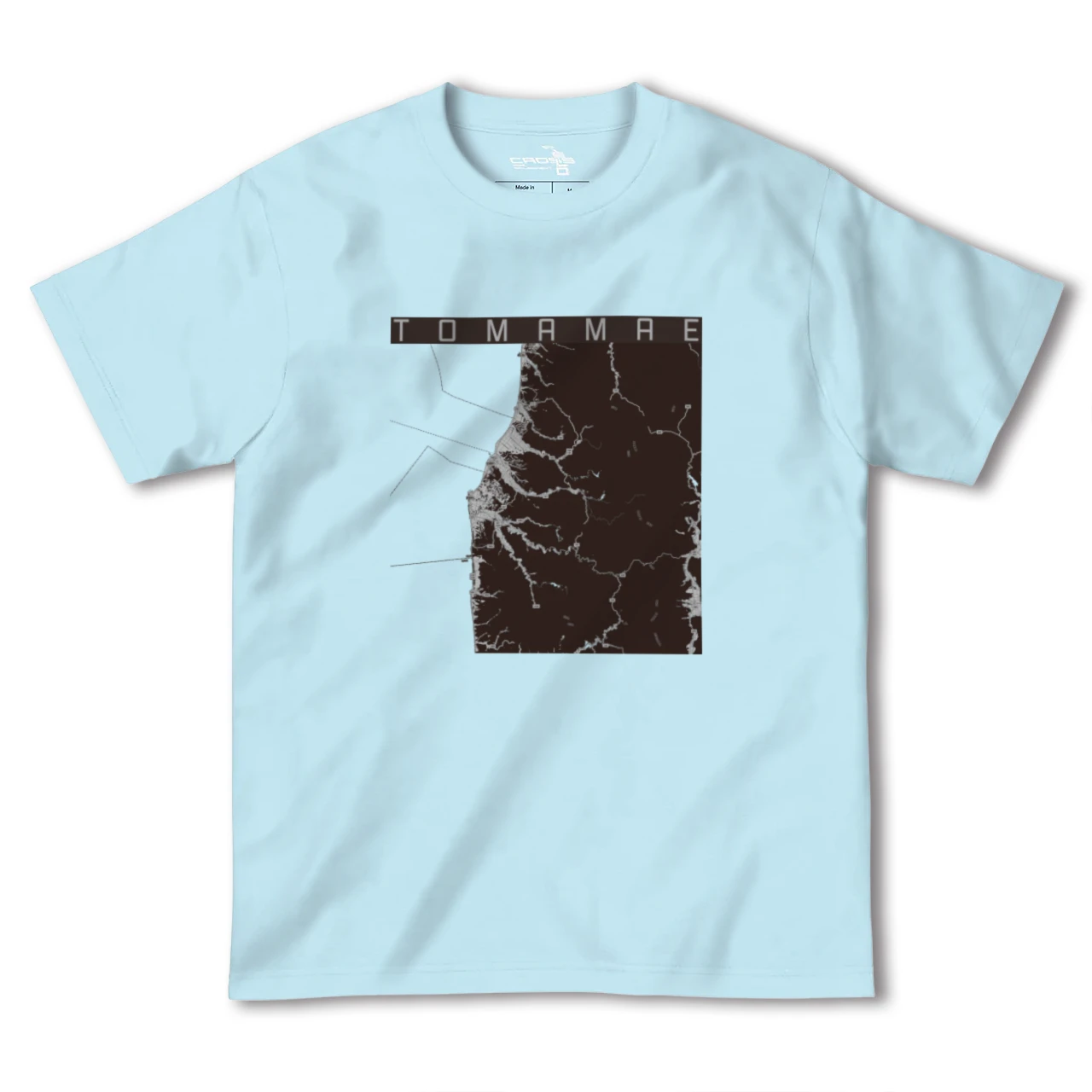 【苫前(北海道)】地図柄ヘビーウェイトTシャツ