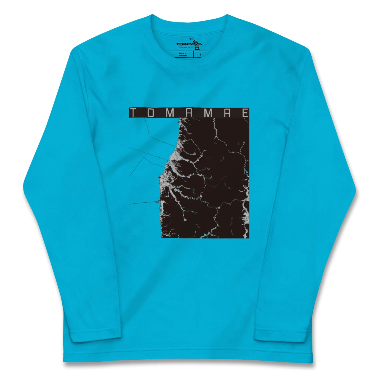 【苫前(北海道)】地図柄ロングスリーブTシャツ