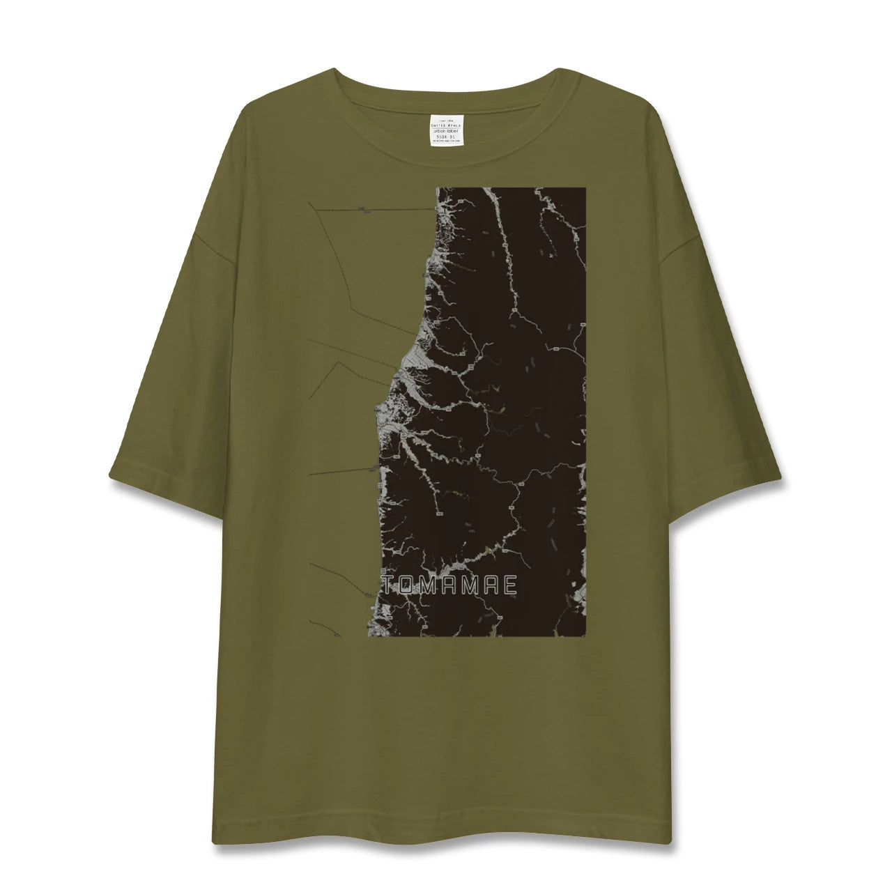 【苫前(北海道)】地図柄ビッグシルエットTシャツ