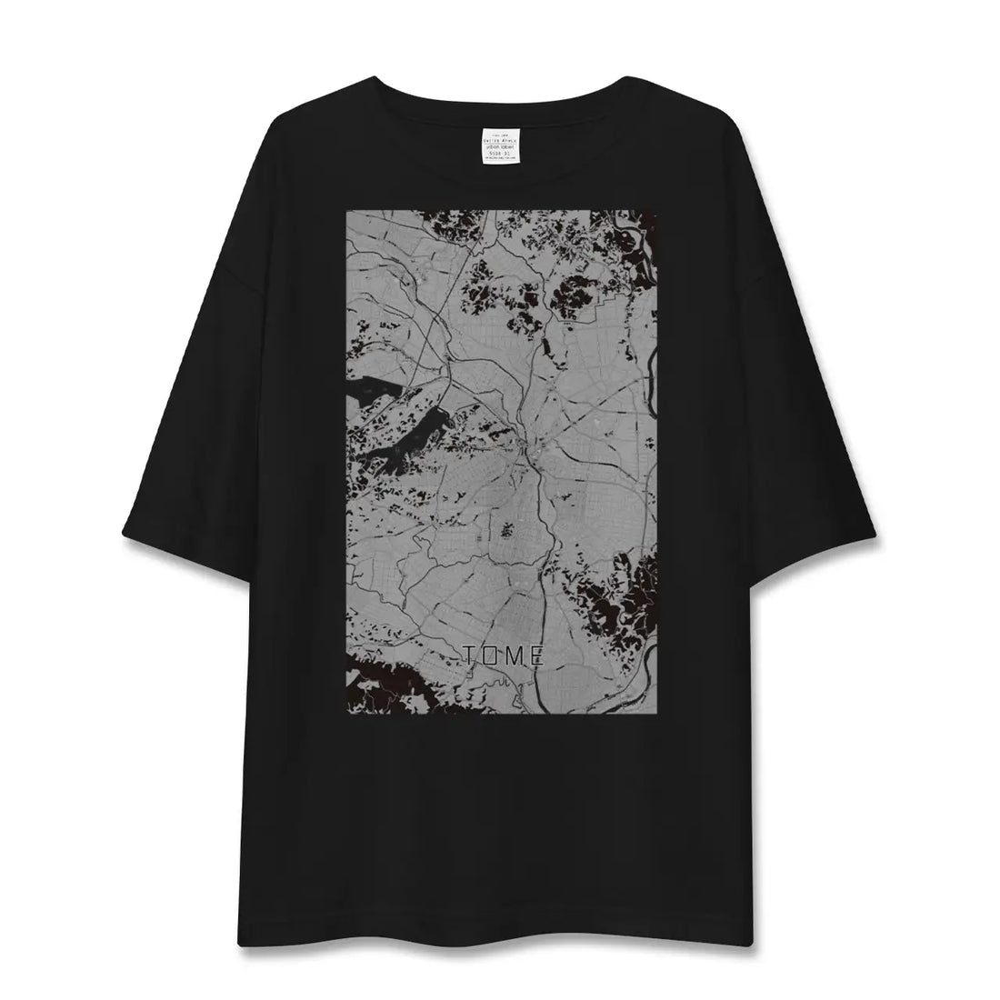 【登米(宮城県)】地図柄ビッグシルエットTシャツ