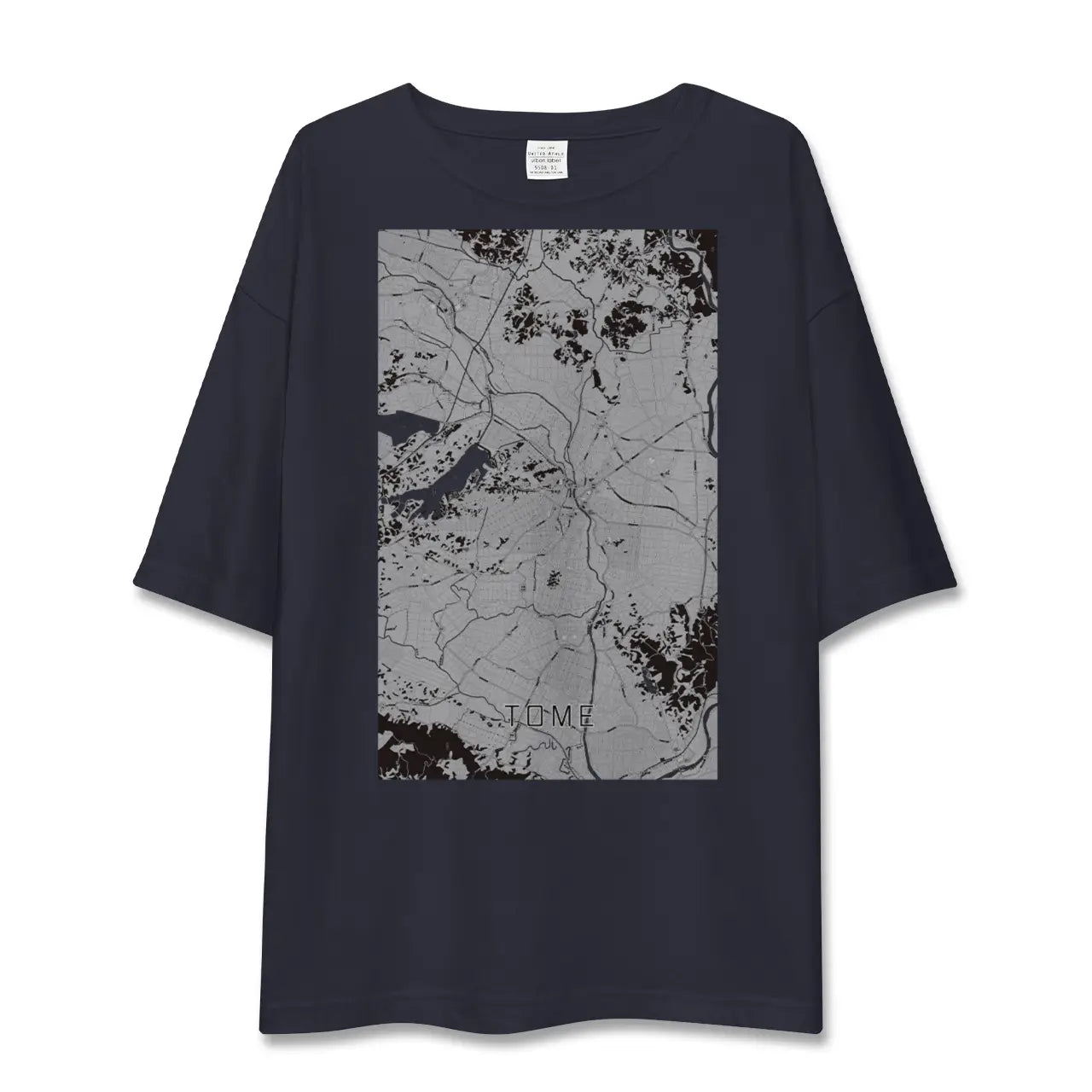 【登米(宮城県)】地図柄ビッグシルエットTシャツ