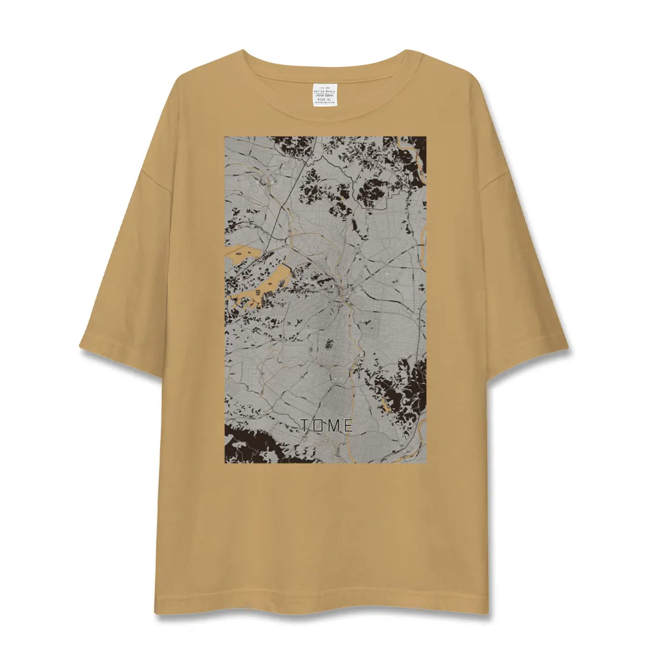 【登米(宮城県)】地図柄ビッグシルエットTシャツ