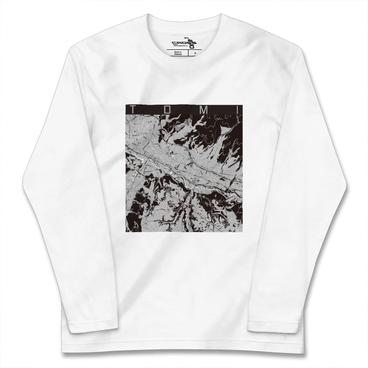 【東御(長野県)】地図柄ロングスリーブTシャツ