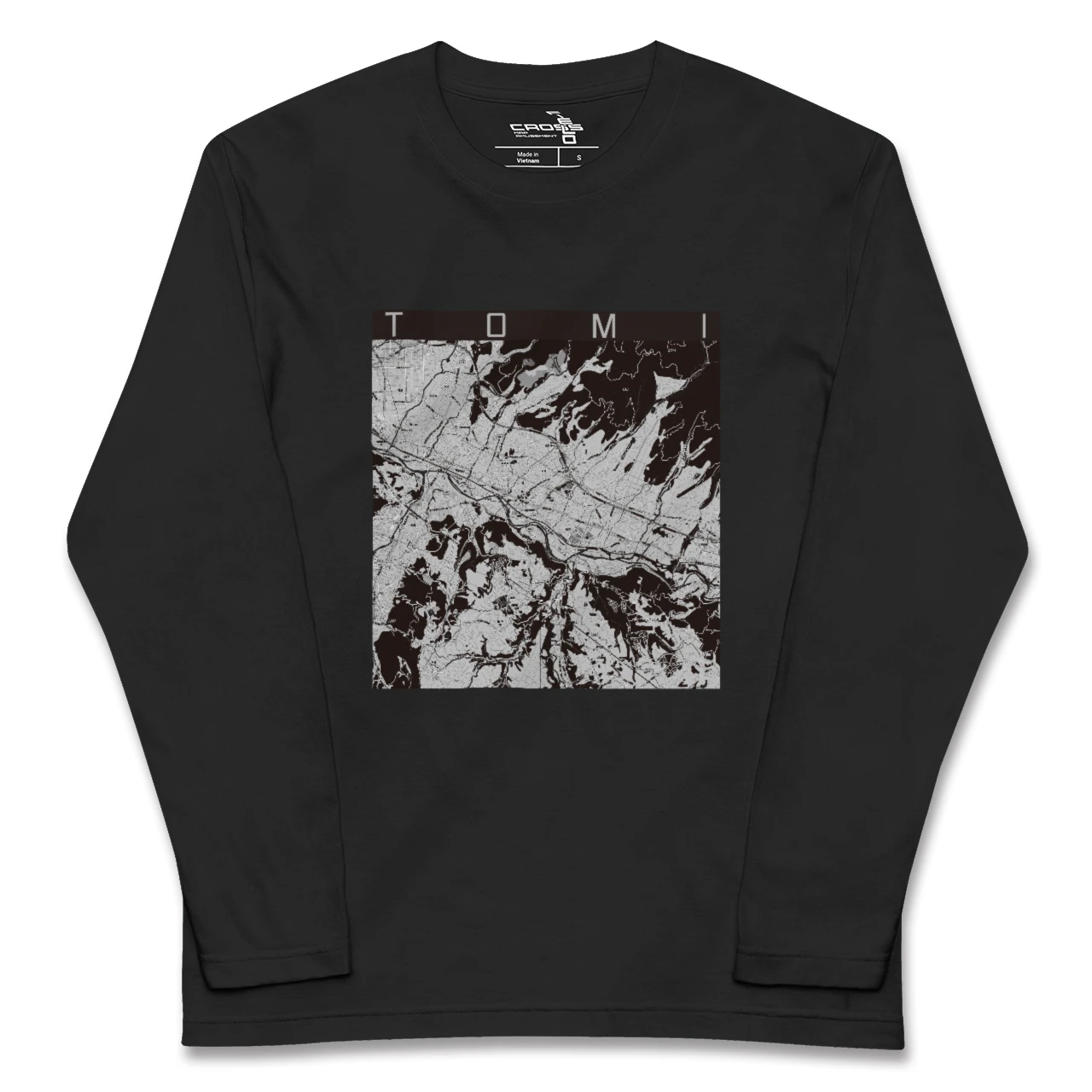 【東御(長野県)】地図柄ロングスリーブTシャツ