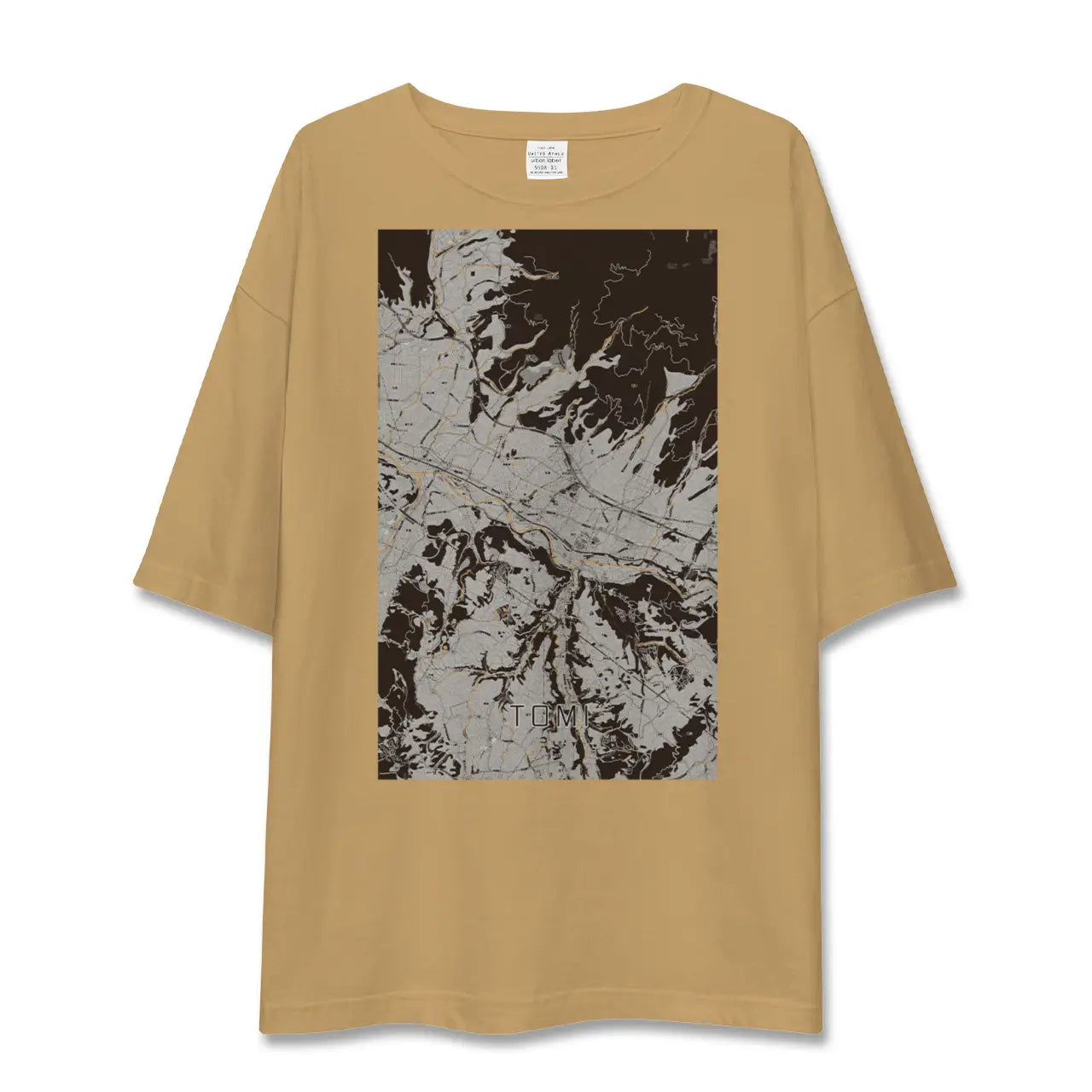 【東御(長野県)】地図柄ビッグシルエットTシャツ